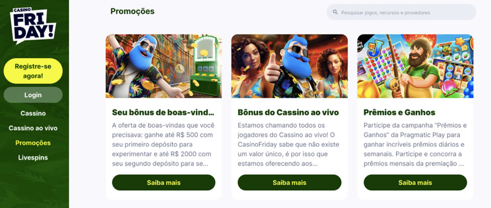 Distribuindo continuamente bônus grátis e promoções valiosas